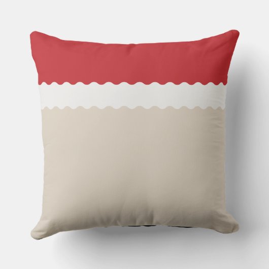 かわいいサンタクロース幾何学クリスマス クッション (裏面)