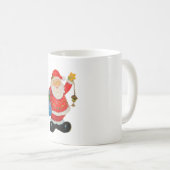 かわいいサンタクロース父クリスマスクリスクリングル コーヒーマグカップ (正面右)