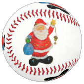 かわいいサンタクロース父クリスマスクリスクリングル ソフトボール (正面左)