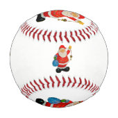 かわいいサンタクロース父クリスマスクリスクリングル 野球ボール (正面)