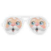 かわいいサンタクロース アビエーターサングラス (正面)