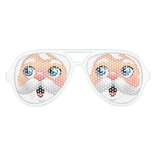 かわいいサンタクロース アビエーターサングラス (正面)