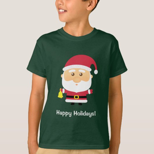 かわいいサンタクロース クリスマス Tシャツ (正面)