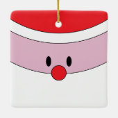 かわいいサンタクロース セラミックオーナメント (裏面)