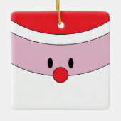 かわいいサンタクロース セラミックオーナメント (正面)