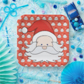 かわいいサンタクロース ペーパープレート (パーティー)