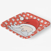 かわいいサンタクロース ペーパープレート (傾斜あり)