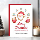 かわいいサンタクロース、メリークリスマス シーズンカード