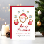 かわいいサンタクロース、メリークリスマス シーズンカード