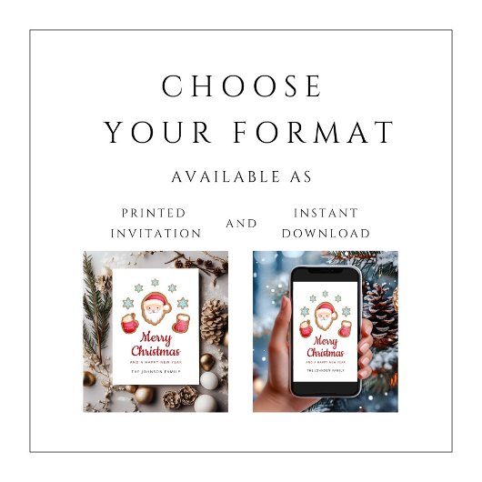 かわいいサンタクロース、メリークリスマス シーズンカード