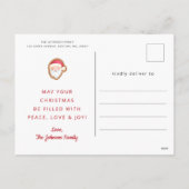 かわいいサンタクロース、メリークリスマス シーズンポストカード (裏面)