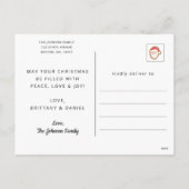 かわいいサンタクロース、メリークリスマス シーズンポストカード (裏面)