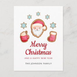かわいいサンタクロース、メリークリスマス シーズンポストカード