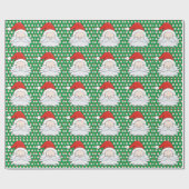 かわいいサンタクロース ラッピングペーパー (フラット)