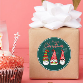 かわいいサンタクロース - 楽しいクリスマスホリデーデザイン ラウンドシール