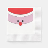 かわいいサンタクロース 縁ありカクテルナプキン (正面)