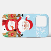 かわいいサンタクロース、鹿と雪だるま Case-Mate iPhoneケース (裏面 (横))