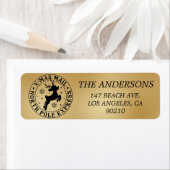 かわいいサンタシール北極の承認ラベル ラベル (インサイチュ)