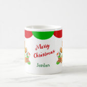 かわいいサンタジンジャーブレッドマンキッズマグカップ コーヒーマグカップ (中央)