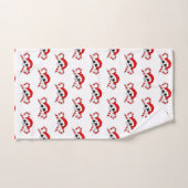 かわいいサンタスカルとキャンディーキャン バスタオルセット (ハンドタオル)