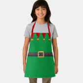 かわいいサンタズワークショップ小妖精や小人クリスマス エプロン (インサイチュ)