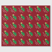 かわいいサンタタートメリークリスマスラッピング紙 ラッピングペーパー (フラット)
