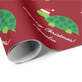 かわいいサンタタートメリークリスマスラッピング紙 ラッピングペーパー (ロールコーナー)