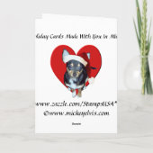 かわいいサンタチワホアエンジェルパールガール シーズンカード (裏面)