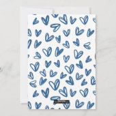 かわいいサンタトナカイのクリスマスピッグカップル シーズンカード (裏面)