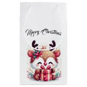 かわいいサンタトナカイ スモールペーパーバッグ (裏面)
