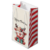 かわいいサンタトナカイ スモールペーパーバッグ (裏面アングル)