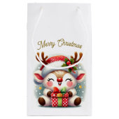 かわいいサンタトナカイ スモールペーパーバッグ (裏面)