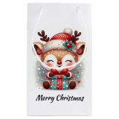 かわいいサンタトナカイ スモールペーパーバッグ (裏面)