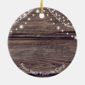 かわいいサンタハットコルギクリスマス セラミックオーナメント (裏面)