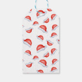 かわいいサンタハットミニマ赤と白リスト ギフトタグ (裏面)