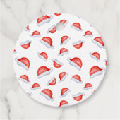 かわいいサンタハット赤と白 フェイバータグ (裏面)