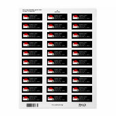 かわいいサンタハット ラベル (フルシート)