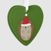 かわいいサンタハリネズミ オーナメント (正面)