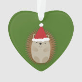 かわいいサンタハリネズミ オーナメント (裏面)