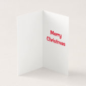 かわいいサンタバニーのクリスマスカード (内部)