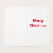 かわいいサンタバニーのクリスマスカード (内部フラット)
