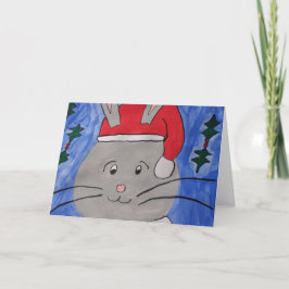 かわいいサンタバニーのクリスマスカード シーズンカード