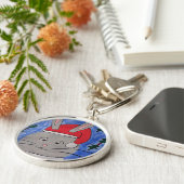 かわいいサンタバニー キーホルダー (側面)