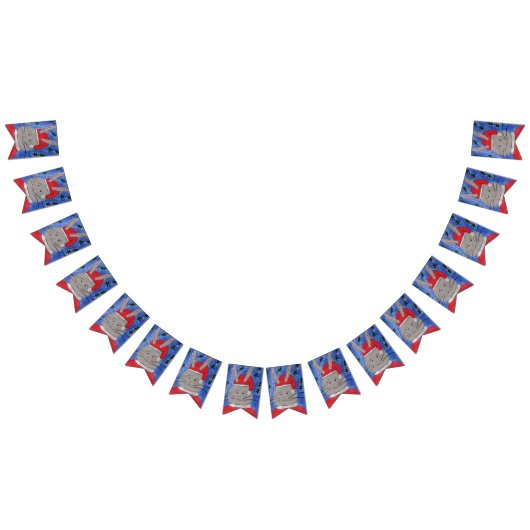 かわいいサンタバニー バンティングフラッグ (全)