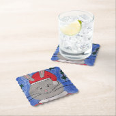 かわいいサンタバニー ペーパーコースター (インサイチュ)