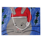 かわいいサンタバニー ラージペーパーバッグ (裏面)