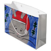 かわいいサンタバニー ラージペーパーバッグ (裏面アングル)