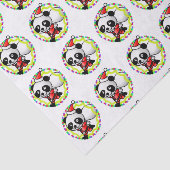 かわいいサンタパンダベアのおもちゃバッグつき 薄葉紙 (詳細)