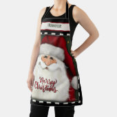 かわいいサンタパーソナライズされたクリスマス エプロン (インサイチュ)