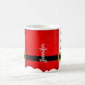 かわいいサンタパーソナライズされたスーツのマグカップ コーヒーマグカップ (中央)